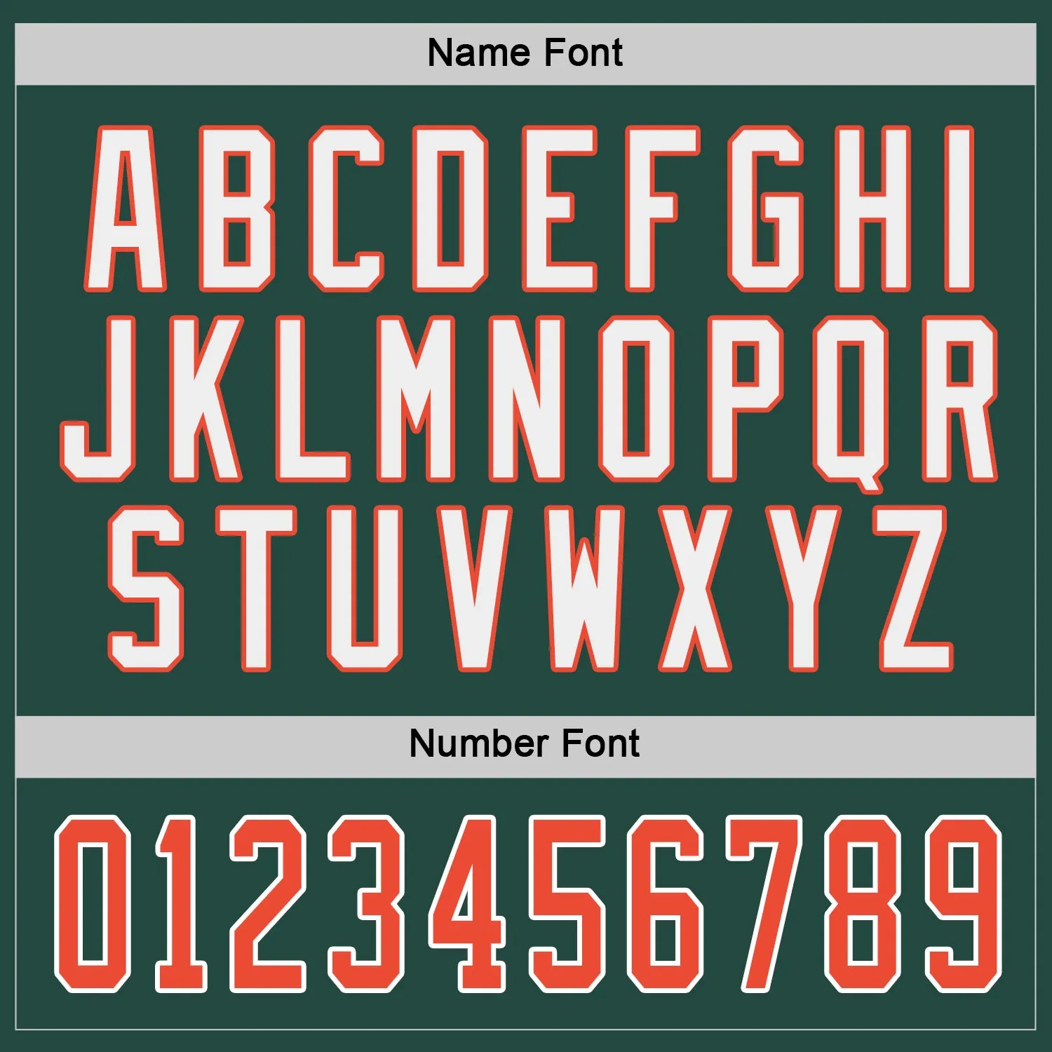 Custom Green Orange-White Hockey Jersey