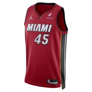 Davion Mitchell Nike Jordan Brand Miami HEAT Statement Red Swingman Jersey