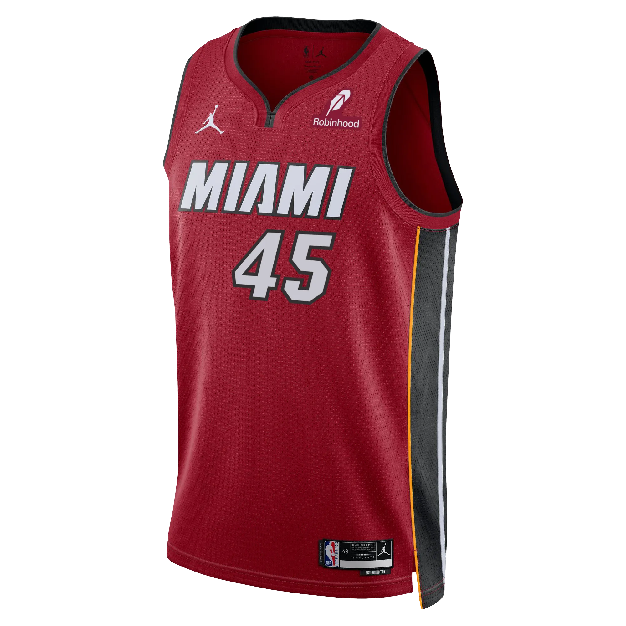 Davion Mitchell Nike Jordan Brand Miami HEAT Statement Red Swingman Jersey
