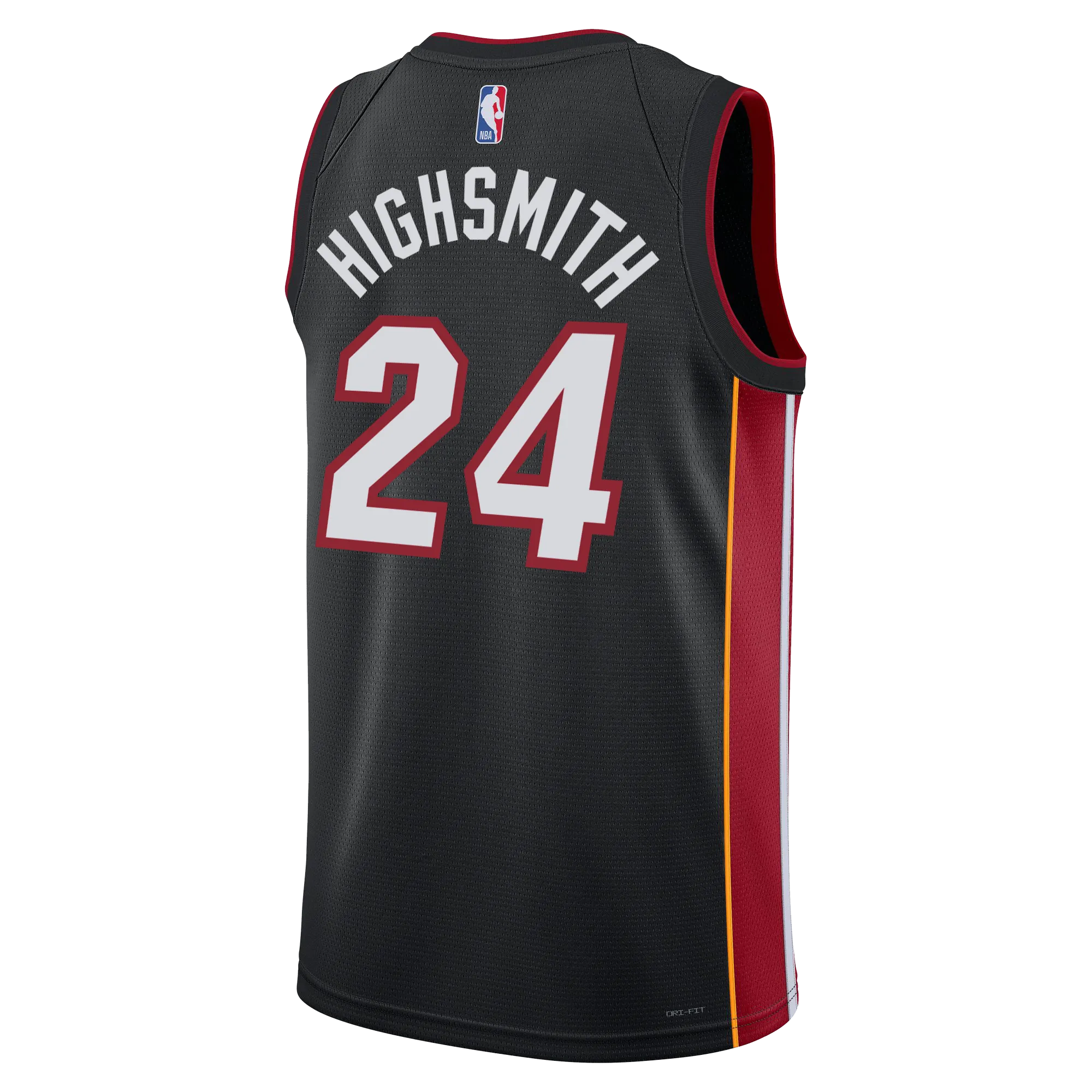 Haywood Highsmith Nike Miami HEAT Icon Black Swingman Jersey
