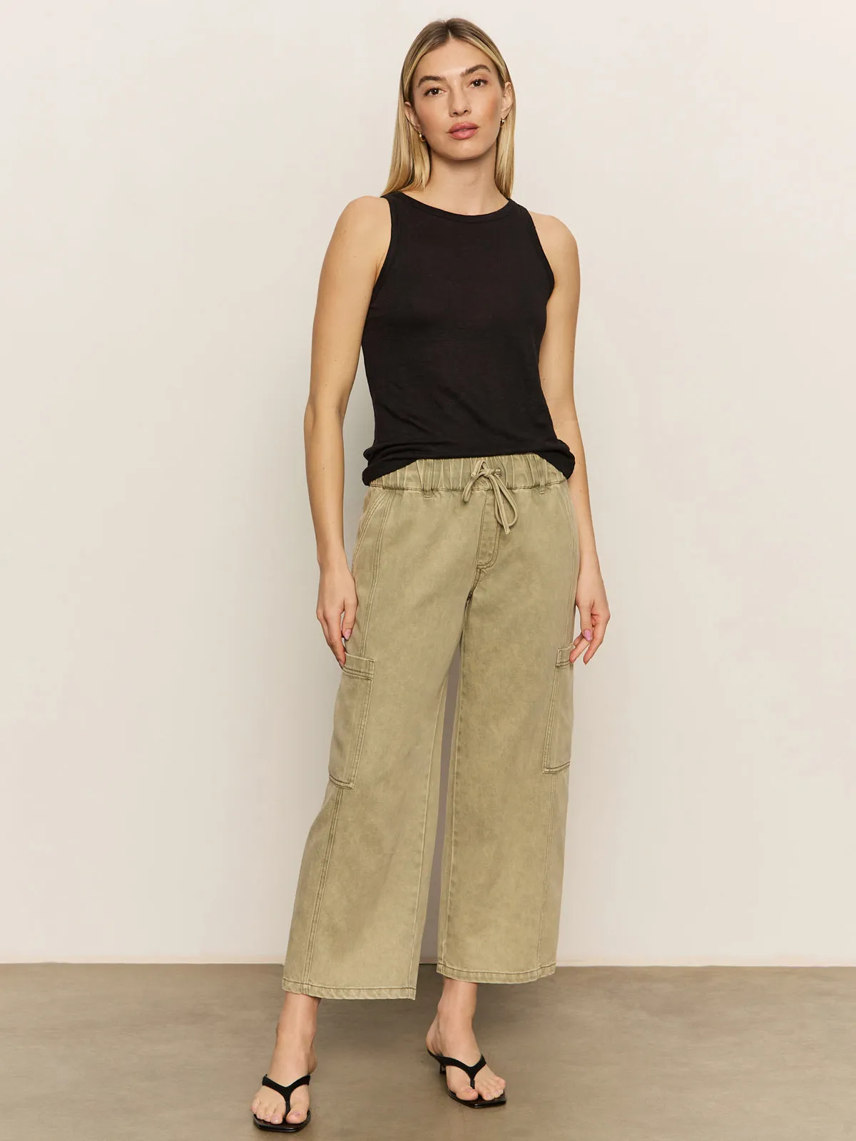 Linen Tank Black