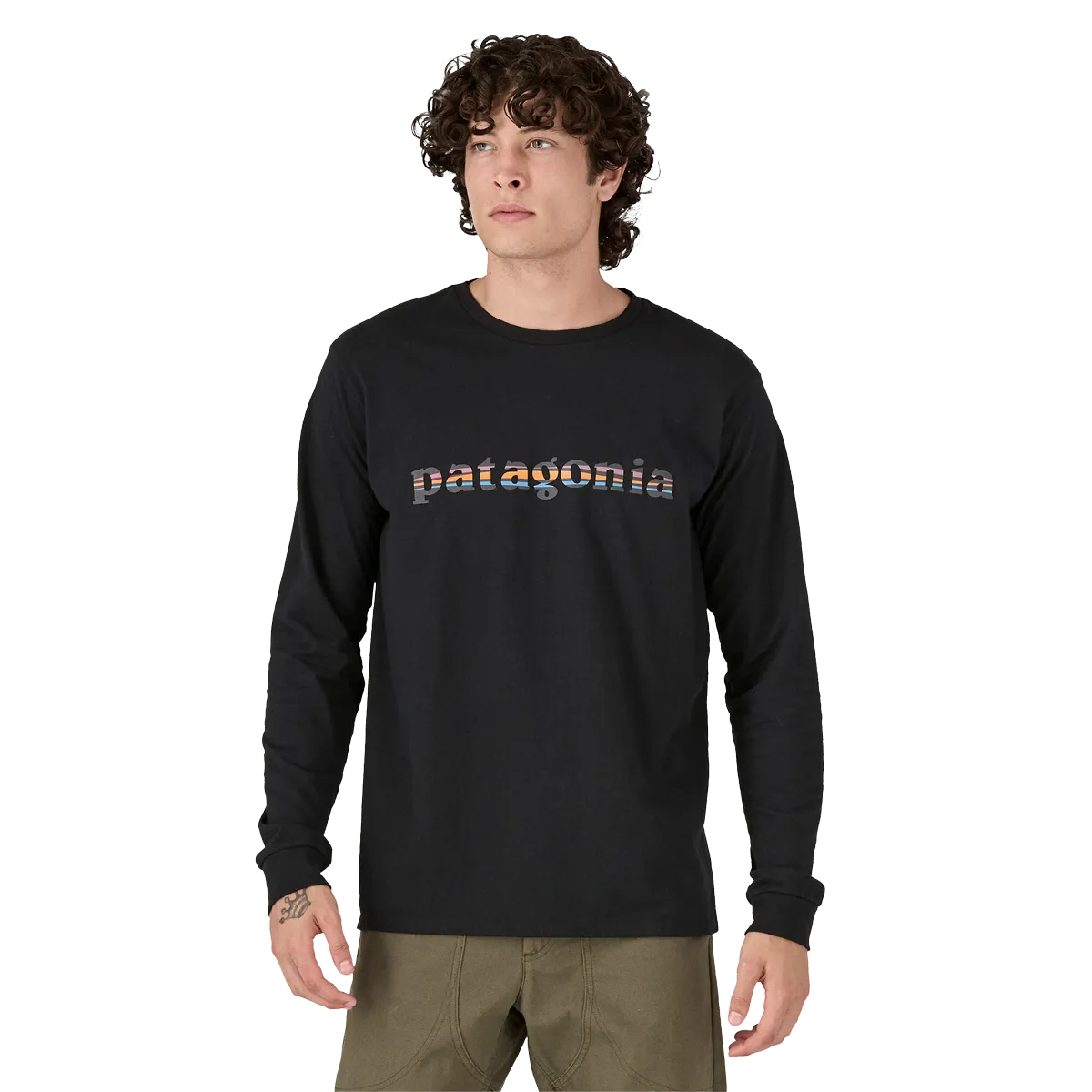 Men's 73 Text Logo Long Sleeve Responsibili-Tee