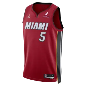 Nikola Jović Nike Jordan Brand Miami HEAT Statement Red Swingman Jersey