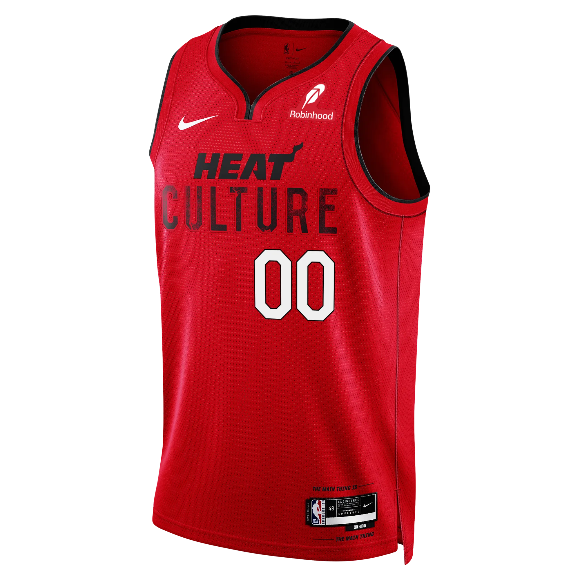Personalized Nike HEAT Culture: Blood Red Swingman Jersey