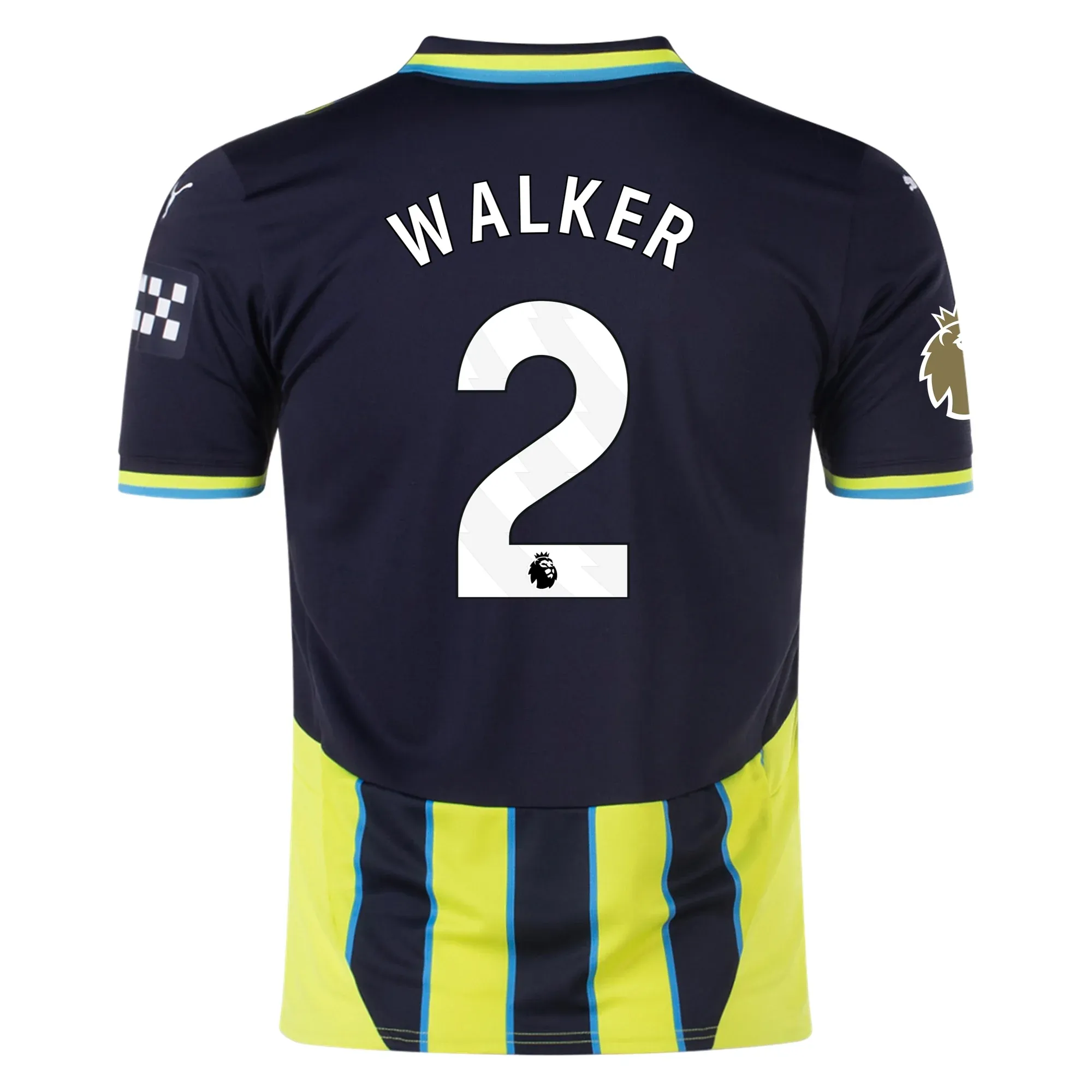Puma Manchester City Kyle Walker Away Jersey w/ EPL   Club World Cup Patch 24/25 (New Navy/Yellow Glow)