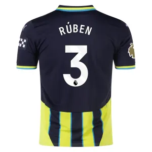 Puma Manchester City Ruben Dias Away Jersey w/ EPL   Club World Cup Patch 24/25 (New Navy/Yellow Glow)