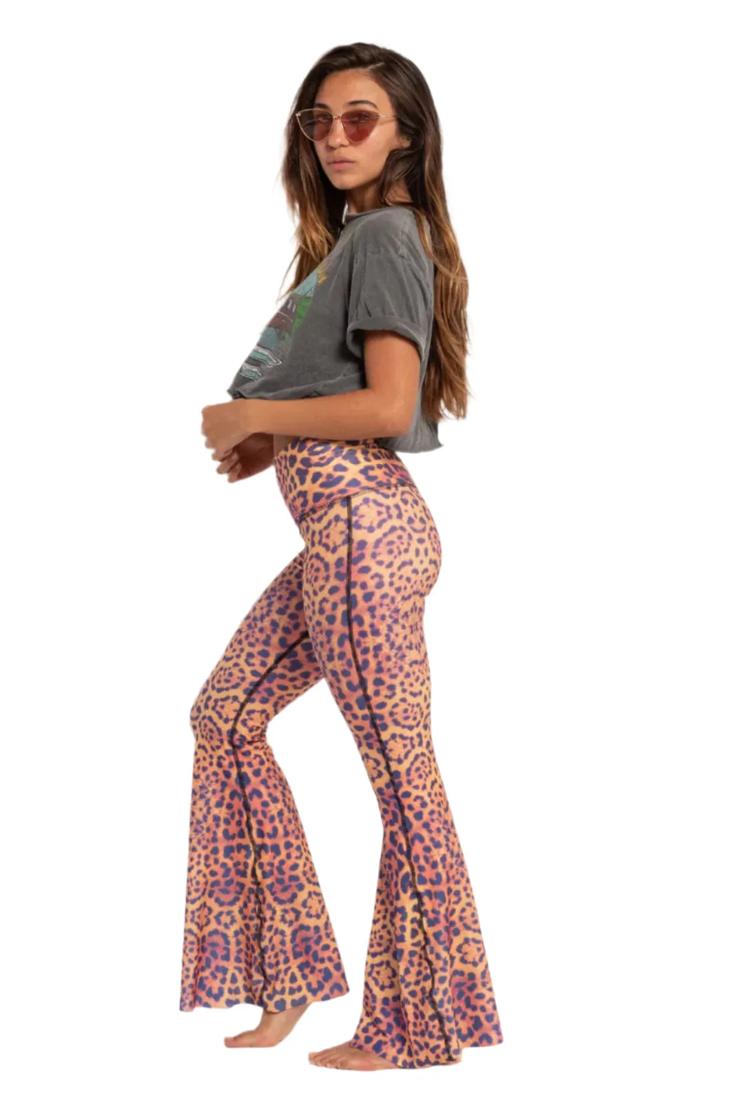 Purple Awakening Crop Bell Bottom