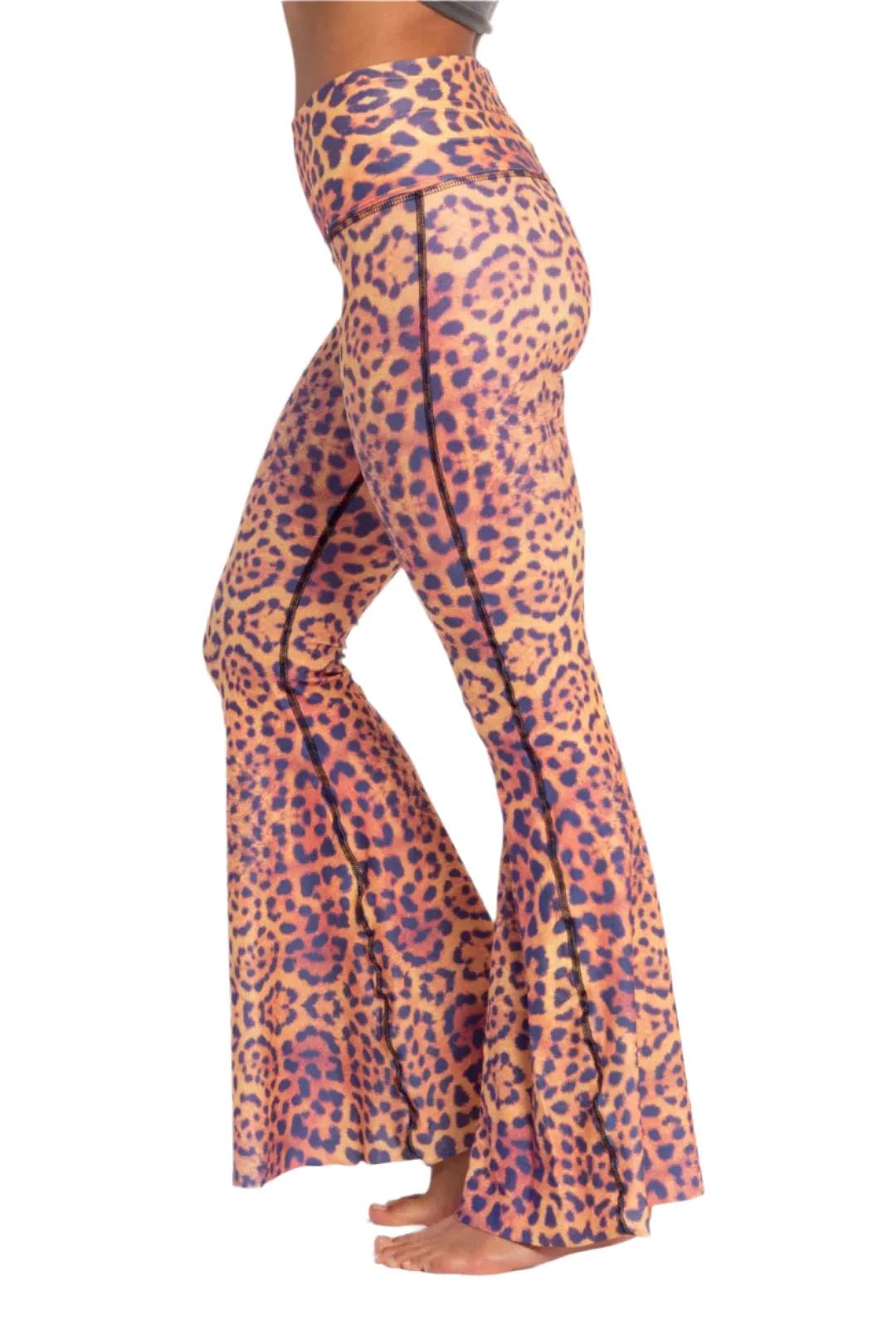 Purple Awakening Crop Bell Bottom