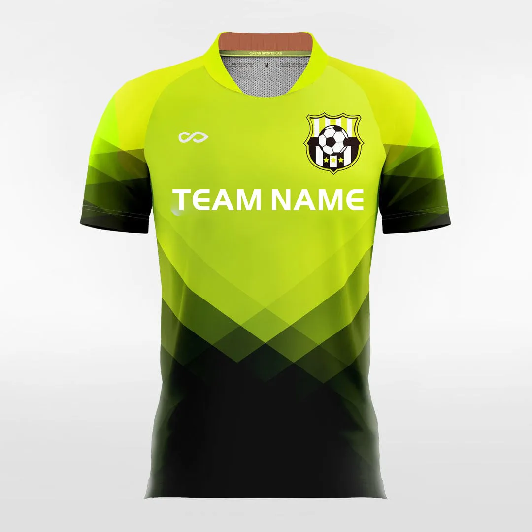 Rocky Mountains - Customized Men's Sublimated Soccer Jersey - Fluorescent